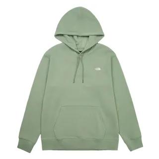 【The North Face】北面男女款綠色舒適透氣長袖帽T｜8F09BQ1