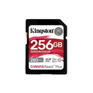 【Kingston 金士頓】Canvas React Plus V60 SD 256GB/280MB/s 記憶卡(SDR2V6/256GB)