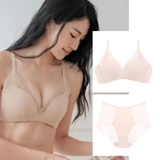 【Lofan 露蒂芬】99購物節限定 森活豐滿再現無鋼圈內衣套組(粉膚)