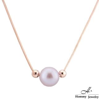 【幸福珠寶】Pure Pearl Pink 浪漫柔光珍珠項鍊(天然珍珠項鍊 Happy 母親節禮物 )