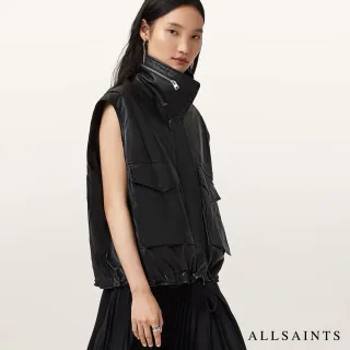 【ALLSAINTS】CLAY 寬鬆羊皮騎士背心 W040LD(舒適版型)