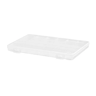 【Imakara】卡扣式可層疊分隔飾品/零件收納盒-30格-3入(多格置物盒/配件收納盒/耳飾收納盒)