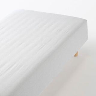 【MUJI 無印良品】棉法蘭絨床包/Q 成品尺寸:W160×L198×D30 cm 附鬆緊帶(淺灰/米色/深藍/淺棕)