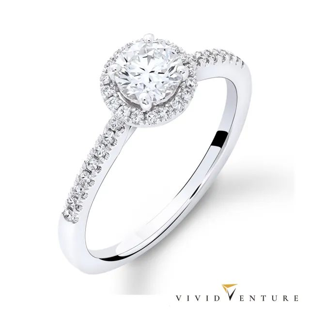 【Vividventure 亞帝芬奇】14K GIA 50分 DVS2 3EX 八心八箭 無螢光 天然鑽石 真鑽 戒指 永恆為愛