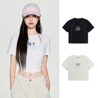 【MLB】女版短袖T恤 紐約洋基隊(3FTSB0454-兩款任選)