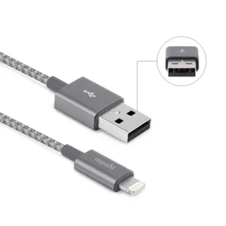 【moshi】Integra Lightning to USB-A 充電線/編織傳輸線(1.2m iPhone充電線)