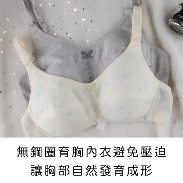 【玉如阿姨】花漾微樂山丘內衣※0664黃(A.B罩 少女 發育 透氣 小胸 護胸 防激凸 服貼 台灣製)