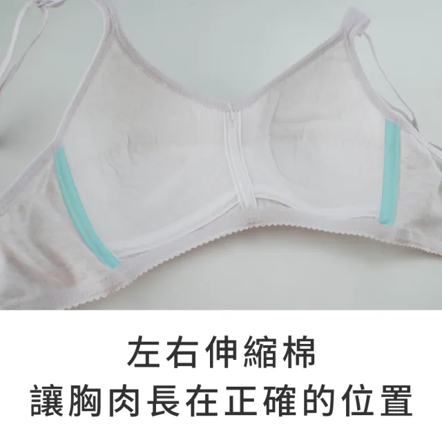 【玉如阿姨】微樂山丘內衣※0647淺藍(A罩 少女 發育 透氣 小胸 防激凸 制服內搭 服貼 台灣製)