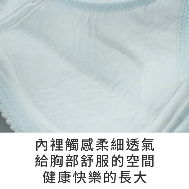 【玉如阿姨】微樂山丘內衣※0647淺藍(A罩 少女 發育 透氣 小胸 防激凸 制服內搭 服貼 台灣製)