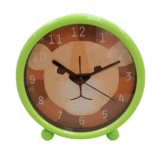 【日本AWSON歐森】動物家族小鬧鐘/時鐘/國王獅-AWK-6005(交換禮物首選)