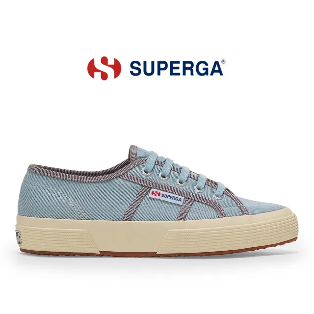 【SUPERGA】休閒鞋 女鞋 2750 經典系列 牛仔風格 淺藍 S8144SW-A0V