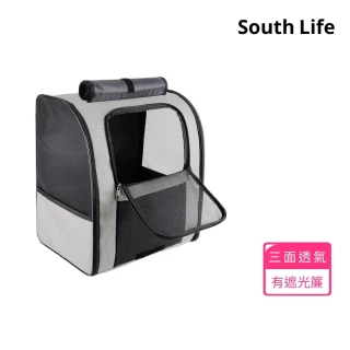 【South Life】三面透氣加大寵物背包(貓咪外出袋 寵物背包 外出袋 貓狗外出包 寵物後背包 外出籠)