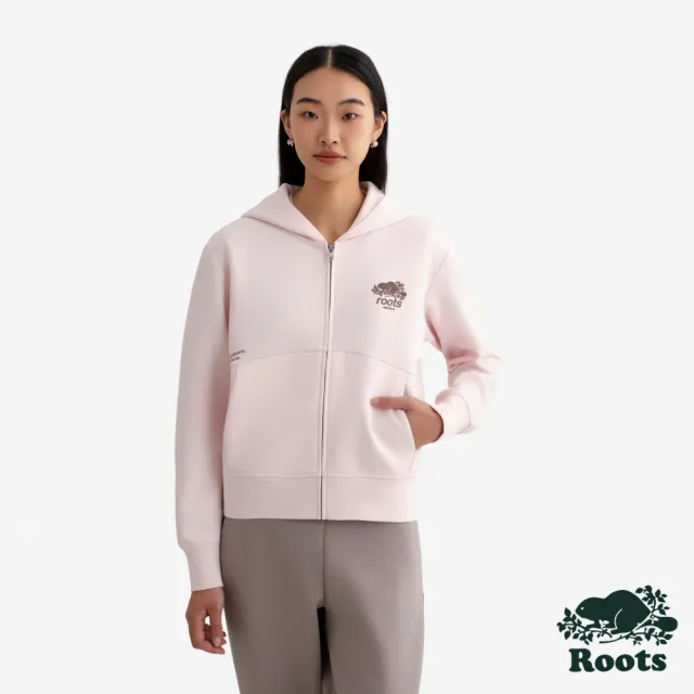 【Roots】Roots女裝- NOCTURNAL 連帽外套(淺粉色)
