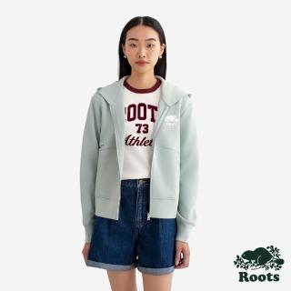 【Roots】Roots女裝- NOCTURNAL 連帽外套(綠灰色)