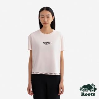 【Roots】Roots女裝- NOCTURNAL RELAXED 短袖上衣(淺粉色)
