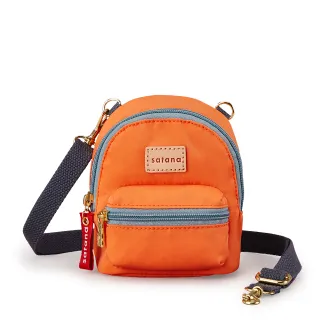 【satana】GURU 迷你側背包 寵物外出包 小包 輕量防潑水 台灣製 GURU0010 - 暖陽橙
