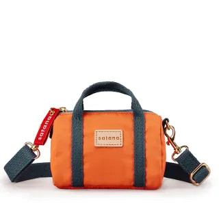 【satana】GURU 迷你波士頓包 側背包 寵物外出包 小包 輕量防潑水 台灣製 GURU0020 - 暖陽橙