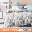 【MIT iLook】超值2入 台灣製優質萊賽爾天柔絲床包枕套組(雙人-多款花色可選)