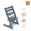 【STOKKE 官方直營】Tripp Trapp成長椅6m+經典組合-櫸木(限定色峽灣藍)