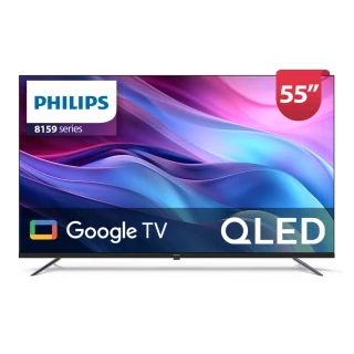 【Philips 飛利浦】58H快配★55型4K QLED Google TV 智慧顯示器(55PQT8159)
