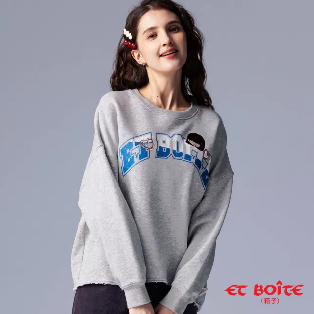 【BLUE WAY】女裝 斑駁感印花刺繡LIZ 長袖 上衣- ETBOITE箱子