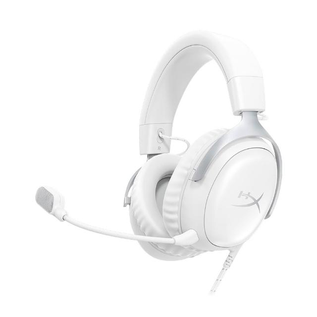 【HyperX】Cloud III 颶風3 — 遊戲電競耳機 純白(BS7C1AA)