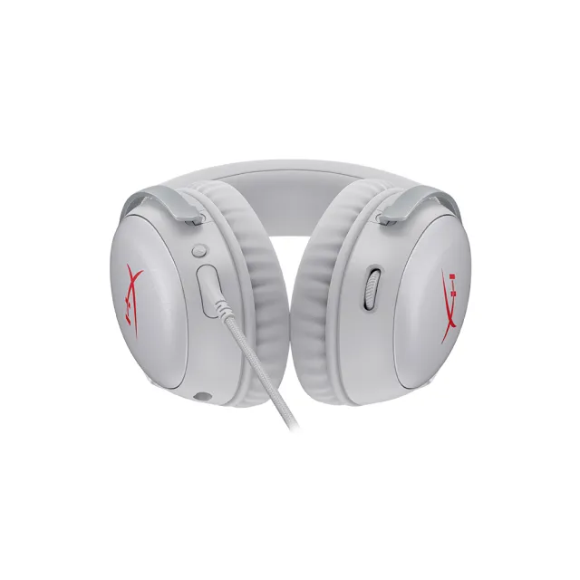 【HyperX】Cloud III  颶風3 — 遊戲電競耳機 灰紅(B96MXAA)