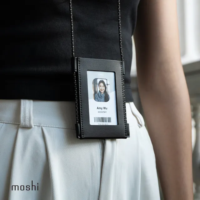 【moshi】雙卡直橫兩用掛繩證件套