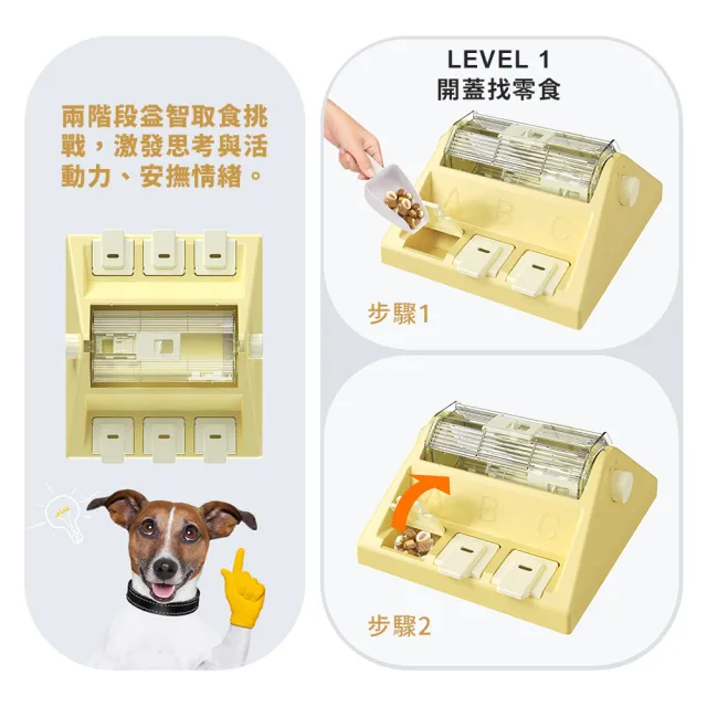 【KADTC】轉轉智趣盤(多功能 寵物益智玩具 藏食玩具 狗玩具 慢食 寵物訓練 防滑)