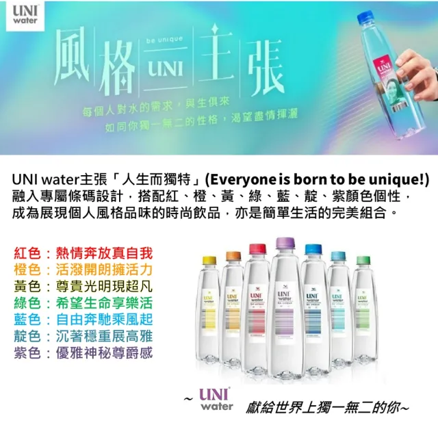 【週期購-UNI】Water550ml純水x3箱_共72入(官方直營)