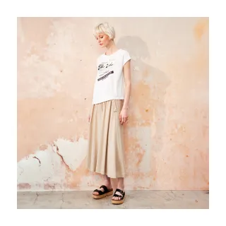 【Le Polka】亞麻褶皺透氣寬褲-女