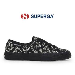 【SUPERGA】帆布鞋 女鞋 休閒鞋 3750 輕量系列 印花 親子款 黑 S21523W-AAF