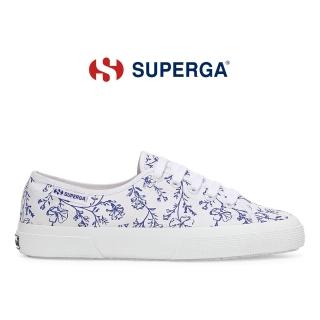 【SUPERGA】帆布鞋 女鞋 休閒鞋 3750 輕量系列 印花 親子款 白 S21523W-A9A
