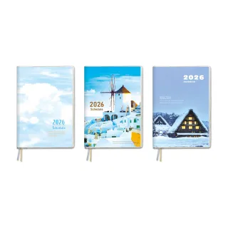 【珠友】2026年B6/32K旅行週誌(週計劃/風景日誌/手帳手札/行事曆/每日管理/PVC書套/左五右二)