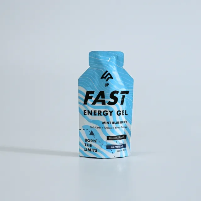 【UP Sports】UP FAST 能量果膠-沁涼藍莓風味45g*10包