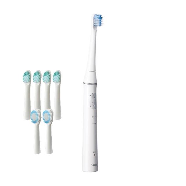 【OMRON 歐姆龍】歐姆龍音波式充電型電動牙刷 白色 HT-B320-TW