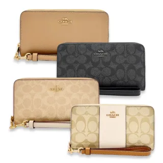 【COACH】大C經典荖花 可拆式掛帶 長夾 皮夾 送禮首選 男女通用(CW778 C3441)