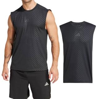 【adidas 愛迪達】Power 3S Tank 男款 黑色 吸濕 排汗 訓練 運動 短袖 JM3190