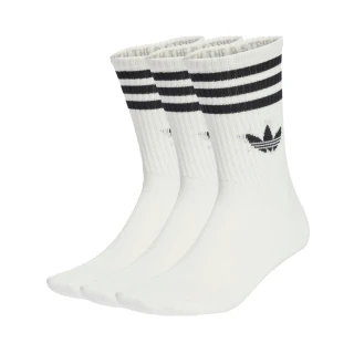 【adidas 愛迪達】運動長襪 3入 三雙 3S CREW S 3P 男女 - JV7401