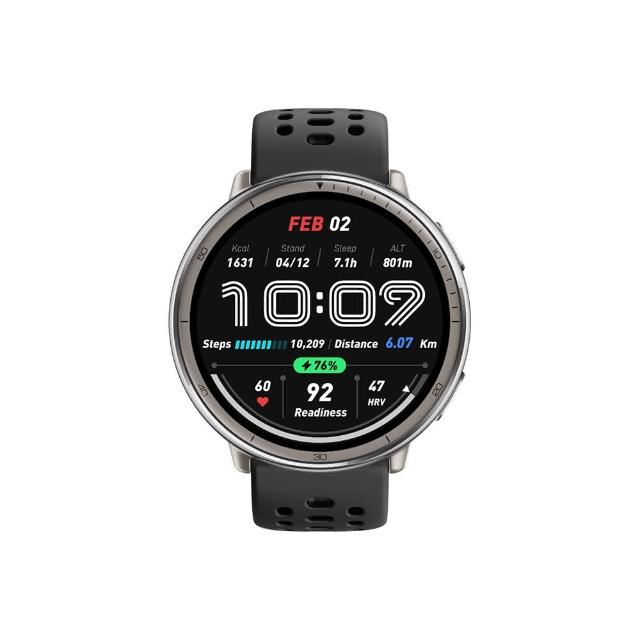 華米 Amazfit Active 2 智慧手錶，搭載先進功能包括心率偵測、藍芽通話、睡眠監測、血氧偵測及多種運動偵測模式。相容 Android 及 iOS 系統，2 吋以下輕巧螢幕，黑色系設計，超長待機時間達 8-30 天，NCC 認證碼 CCAM25LP0400T9，完美適合日常健康追蹤與運動愛好者。 