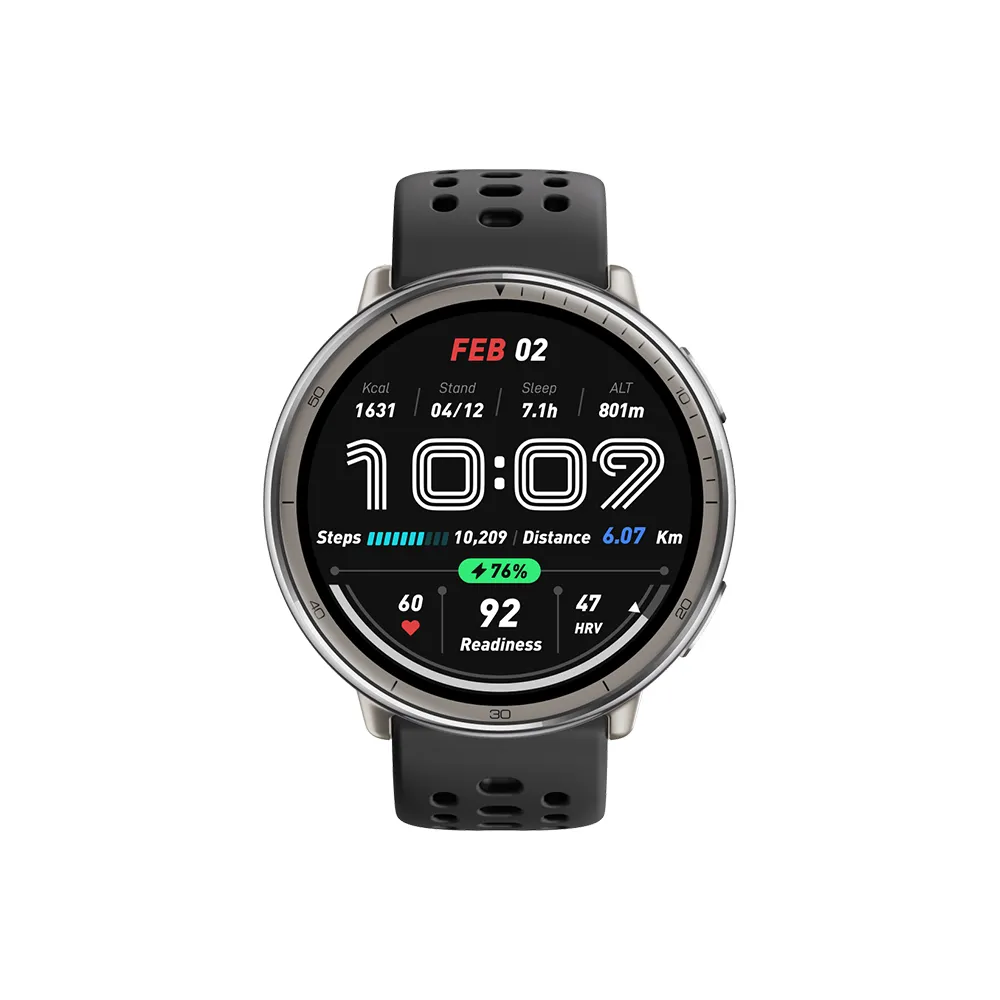【Amazfit 華米】Active 2 44mm智慧手錶(160+種運動模式/24HR健康偵測/5ATM防水/HYROX比賽模式)