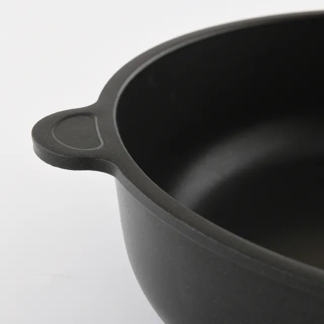 【AMT】經典平底深炒鍋 28cm 7cm深  不沾鍋(平輸品)