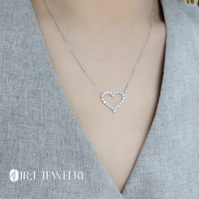 【JR.L金瑞利珠寶】雙12 1克拉 真心如初 輕奢系列項鍊(培育鑽石 18K金系列A)