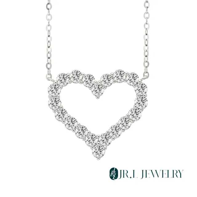 【JR.L金瑞利珠寶】雙12 1克拉 真心如初 輕奢系列項鍊(培育鑽石 18K金系列A)