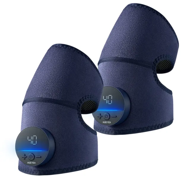 【輝葉】震關健 KNEEBUZZ/多功能石墨烯熱感按摩器 2入組(膝部膝蓋關節 熱敷按摩器 HY-762)