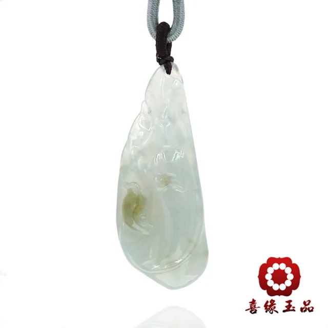【喜緣玉品】觀音 天然翡翠A貨 無相觀音 冰心淨影 玉墜-僅此一品(開運風水)(直)