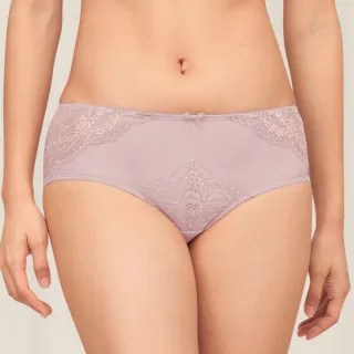 【Triumph 黛安芬】自然優雅系列 無痕中腰平口內褲 M-EL(溫柔紫)