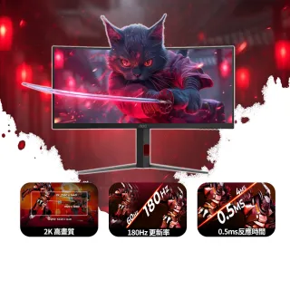 雷蛇白色有線電競滑鼠組★【AOC】CU34G4 2K 曲面電競螢幕(34型/WQHD/180Hz/0.5ms/VA/Adaptive Sync)