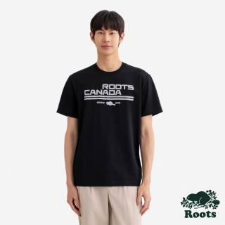 【Roots】Roots男裝-ROOTS CANADA NOCTURNAL 短袖上衣(黑色)