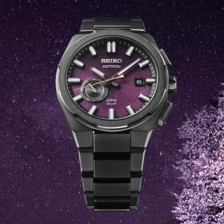 【SEIKO 精工】Astron 限量夜櫻 GPS衛星定位 鈦金屬太陽能手錶 開學禮 送禮 推薦(SSJ029J1/3X62-0AG0SD)